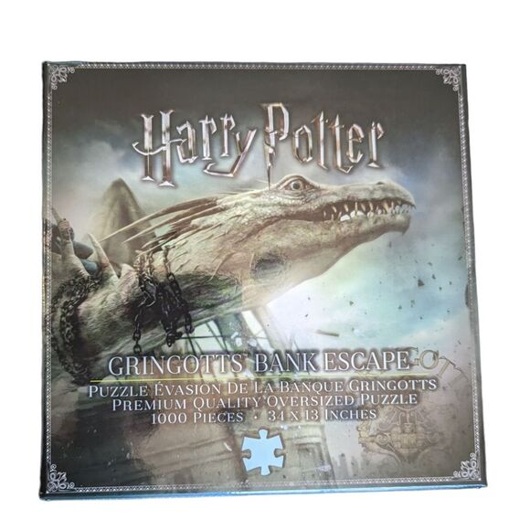 The Noble Collection Harry Potter Gringotts Bank Escape 1000 Piece Puzzle - Picture 6 of 6